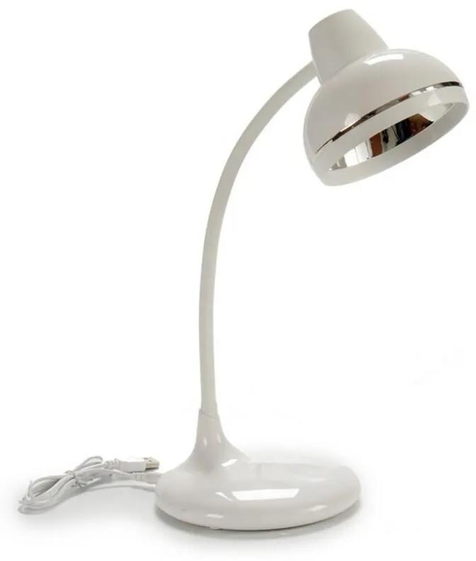 Lâmpada de secretária USB Branco Plástico (14 x 42 x 14 cm)