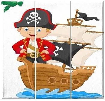 Quadros, telas Homemania  Pintura Pirata, Criancas, Multicor, 69x3x50cm