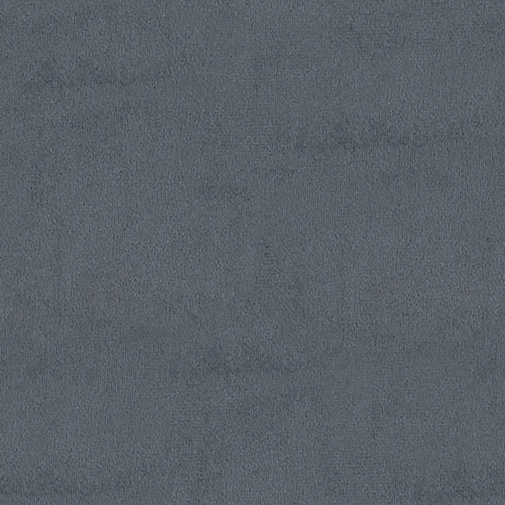 Banco de arrumação 110x45x49 cm veludo cinzento-escuro