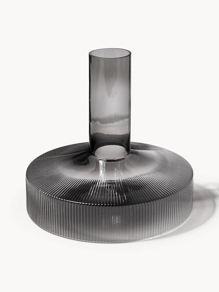 Decantador artesanal com relevo canelado Ripple, 1,1 L