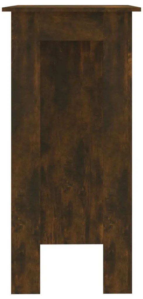 Mesa de bar c/ prateleiras derivados de madeira carvalho fumado