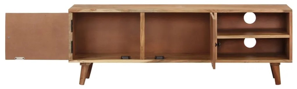 Móvel de TV 115x30x39 cm madeira de acácia maciça