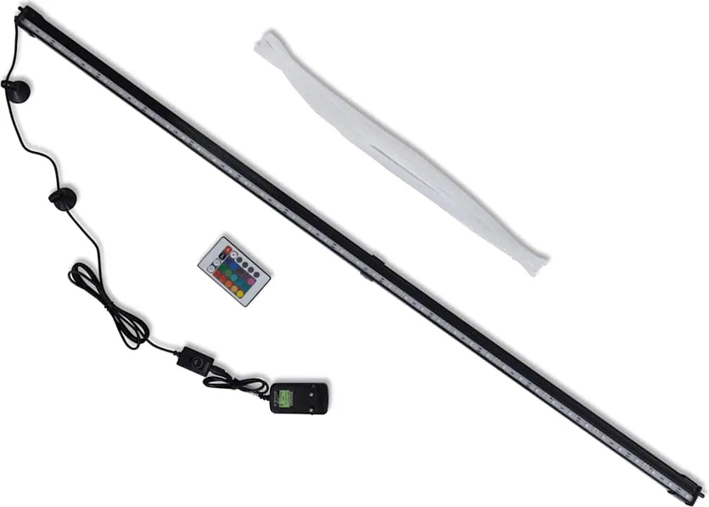 vidaXL Lâmpada para aquário RGB bolhas RGB 107 cm