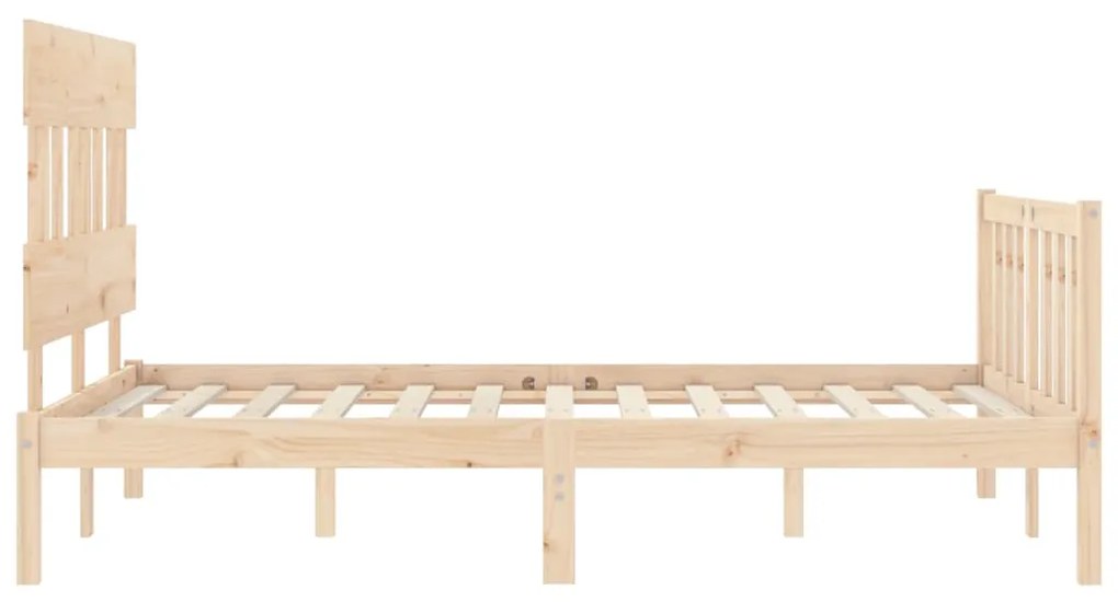 Cama sem colchão 140x190 cm madeira de pinho maciça