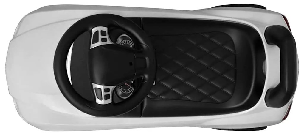 Carro para crianças a pedais branco