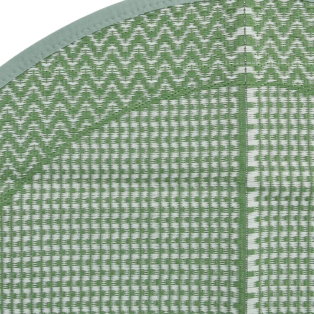Tapete de exterior Ø120 cm ARAKIL PP Verde