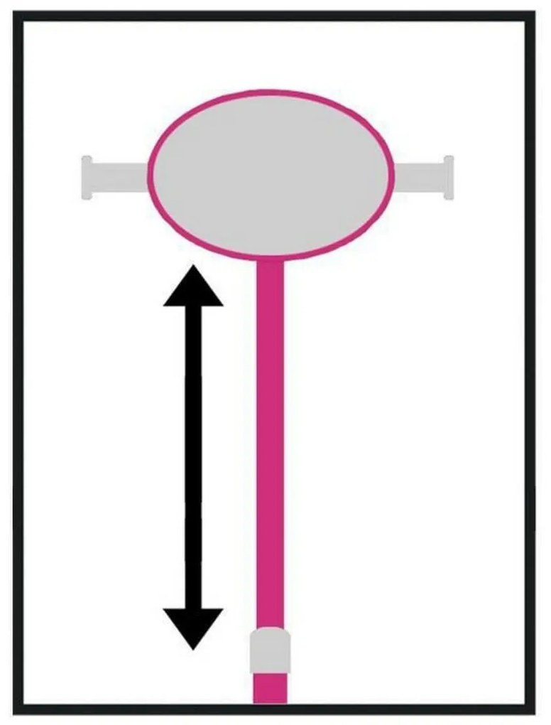 Trotinete Stamp Barbie Cor de Rosa