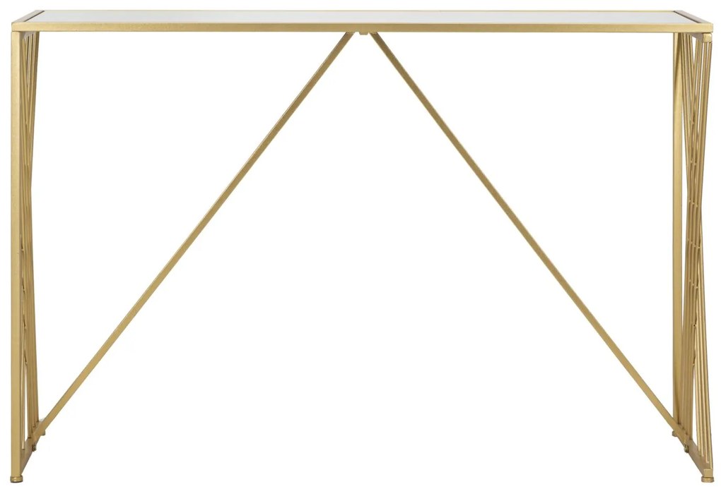 MESA DE CONSOLA 120X40X80 CM DOURADO