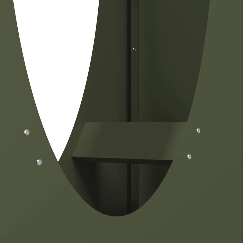 Suporte para lenha aço laminado a frio verde azeitona