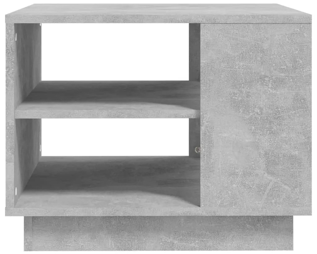 Mesa de centro 55x55x43 cm derivados de madeira cinza cimento