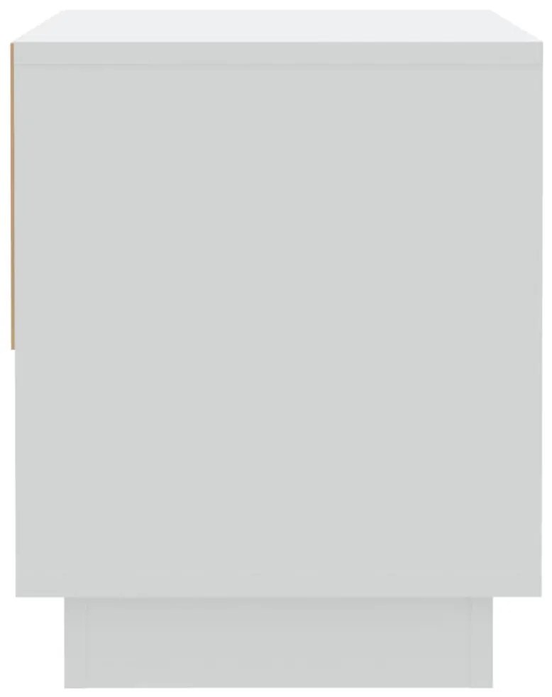 Mesas de cabeceira 2 pcs 45x34x44 cm contraplacado branco