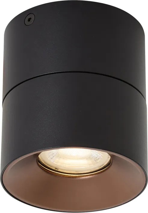 Foco de Superfície Moderno Preto GU10 50mm Inclinável - Echo