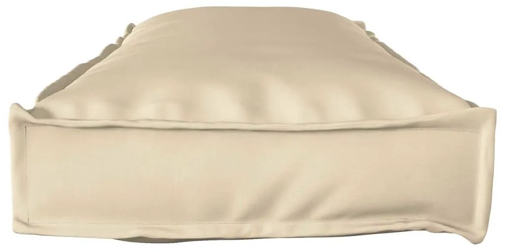 Almofada de Palete para Banco Bege - 120x40x8 cm - Tecido Oxford
