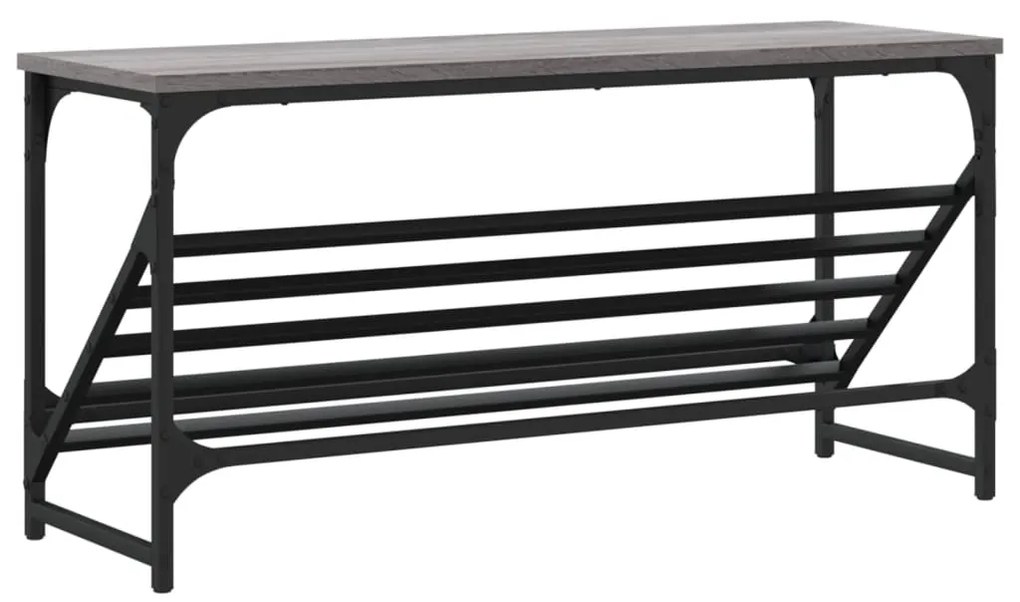 Sapateira 90x30x45 cm derivados de madeira cinzento sonoma
