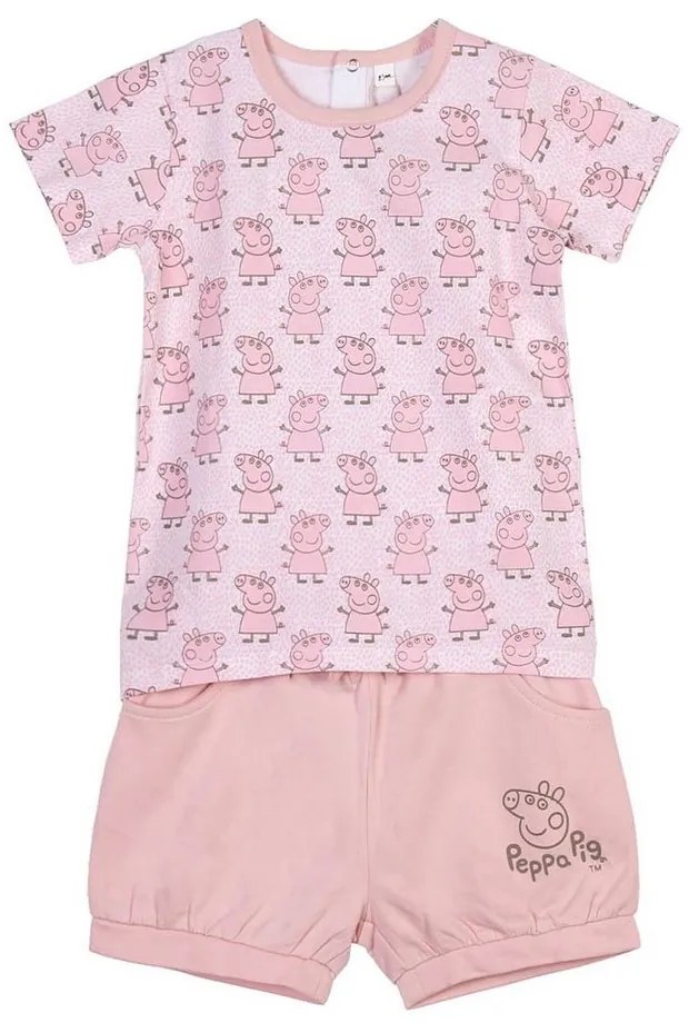 Conjunto de Vestuário Peppa Pig Cor de Rosa 6 Meses