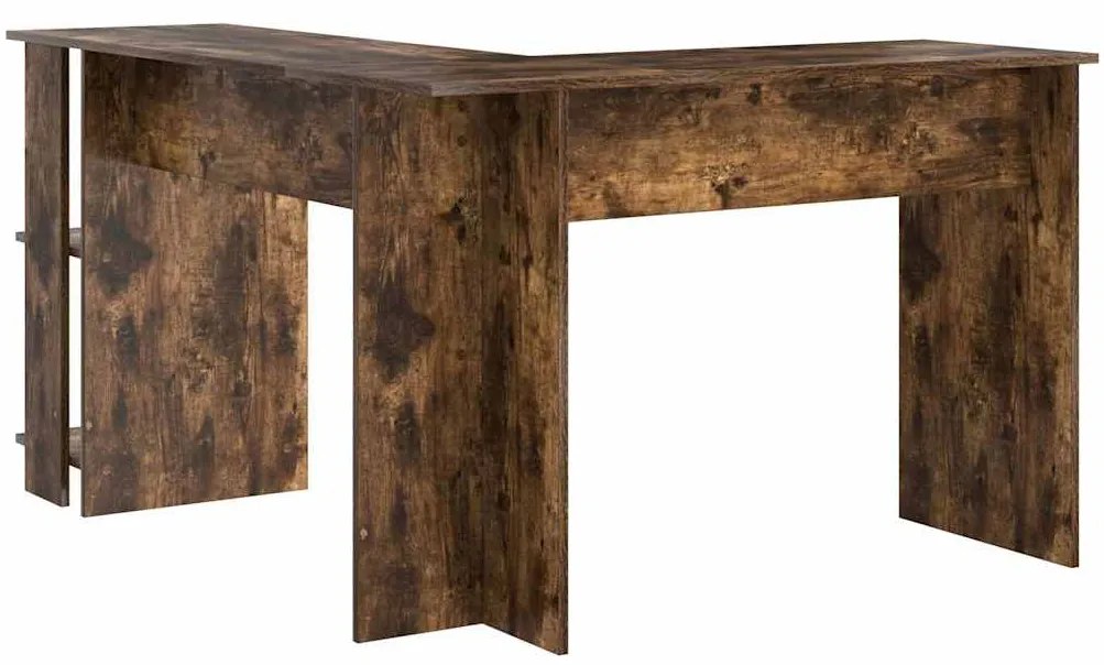 Mesa de Canto com Armazenamento Carvalho Defumado 140x113,5x75cm