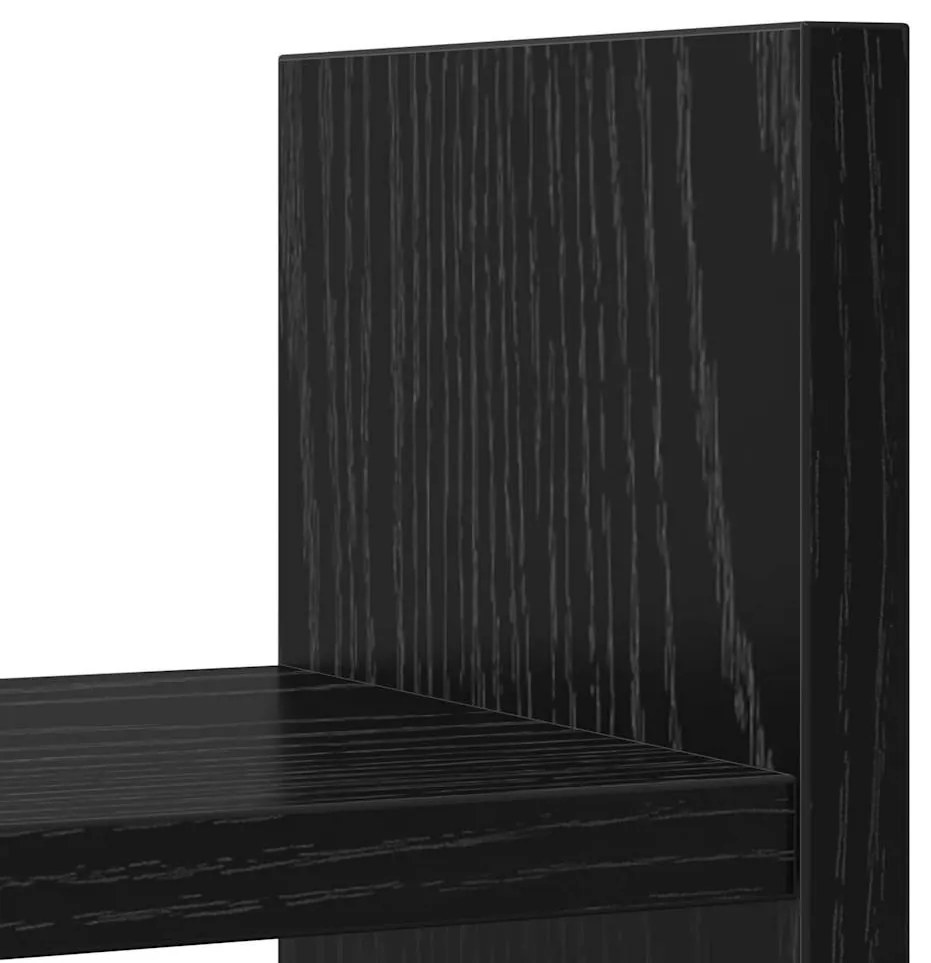 Organizador de Mesa Carvalho Preto 50x15.5x35.5 cm Madeira de Engenhar