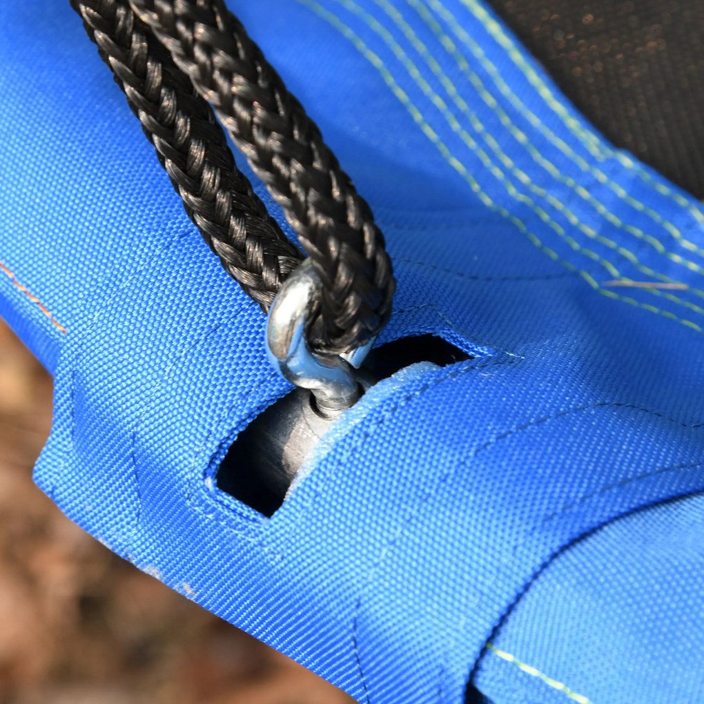 Baloiço de Jardim com Altura Ajustável com Cordas e Bandeiras para Cri