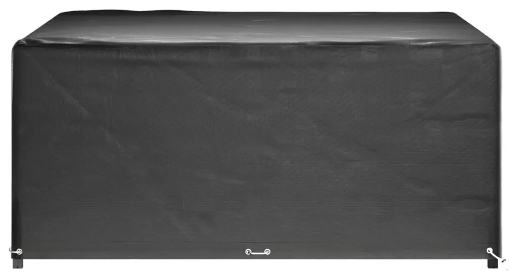 Capas p/ mobília de jardim 2 pcs 16 ilhós 205x205x90cm quadrado