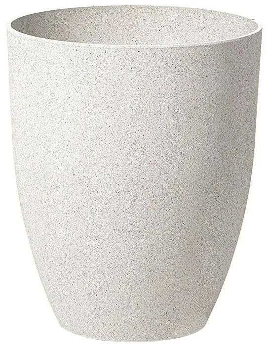 Vaso para plantas 35 x 35 x 42 cm branco nata CROTON Beliani