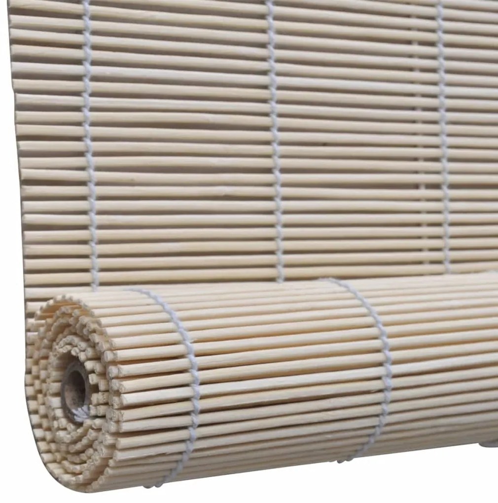 Estores de rolo em bambu natural 4 pcs 120x160 cm