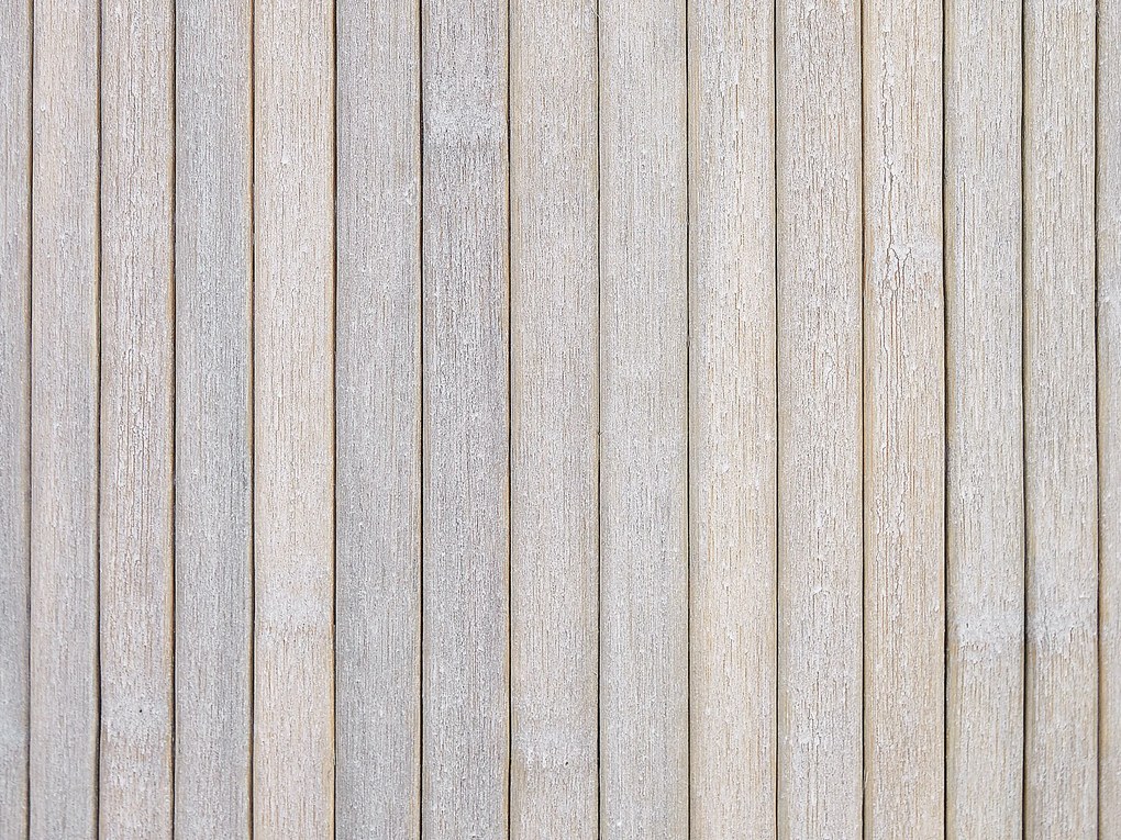 Cesto em madeira de bambu cinzenta 60 cm SANNAR Beliani