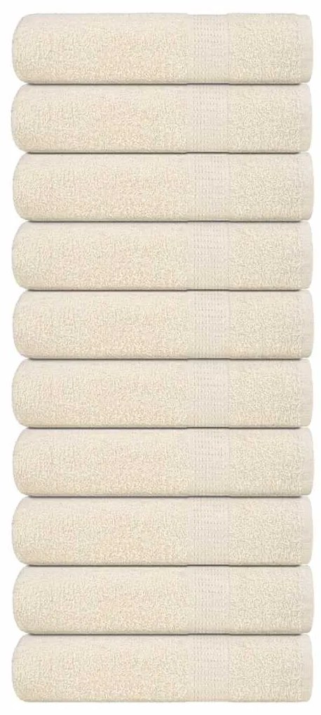 Toalhas de banho 10 pcs 100x150 cm 360 gsm 100% algodão creme