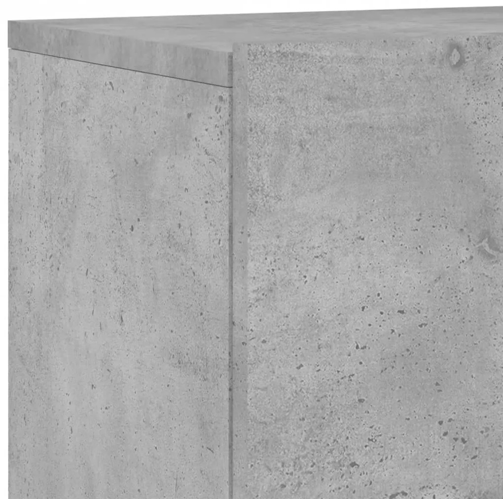 Móvel de parede para TV 60x30x41 cm cinzento cimento