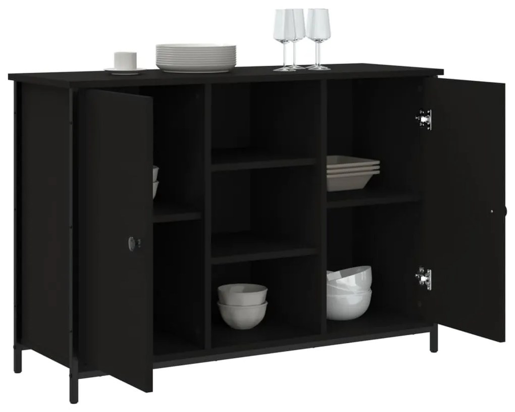Aparador 100x35x70 cm derivados de madeira preto