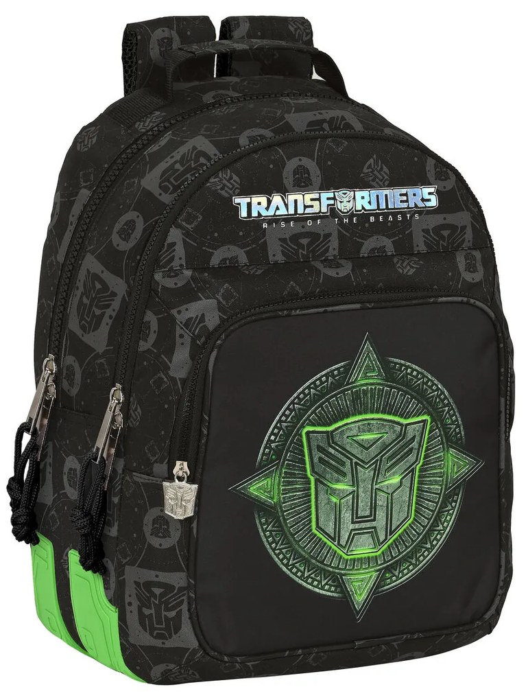 Mochila Escolar Transformers Preto 32 X 42 X 15 cm