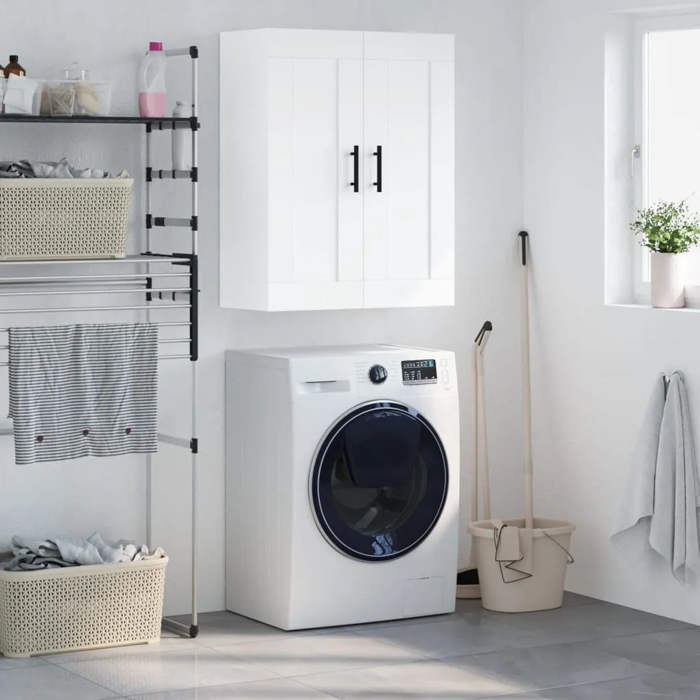 830404 vidaXL Armário de parede 69,5x34x90 cm derivados de madeira branco