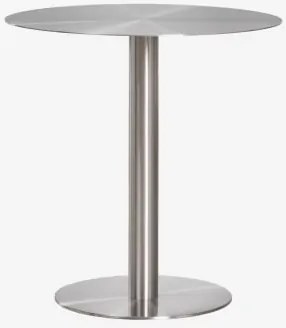 Mesa De Jardim Redonda Em Aço Inoxidável Xiren Ø70 Cm - Sklum