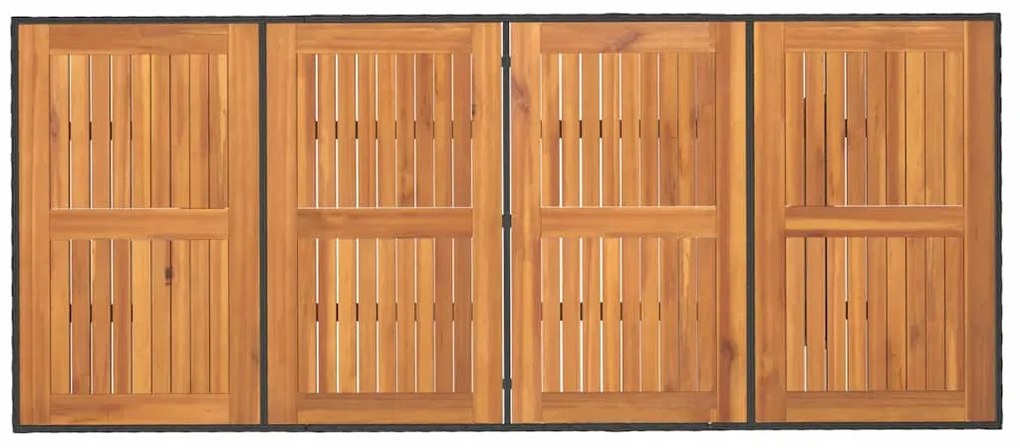 Conjunto de Jantar de Jardim 9 Peças Preto Rattan Sintético