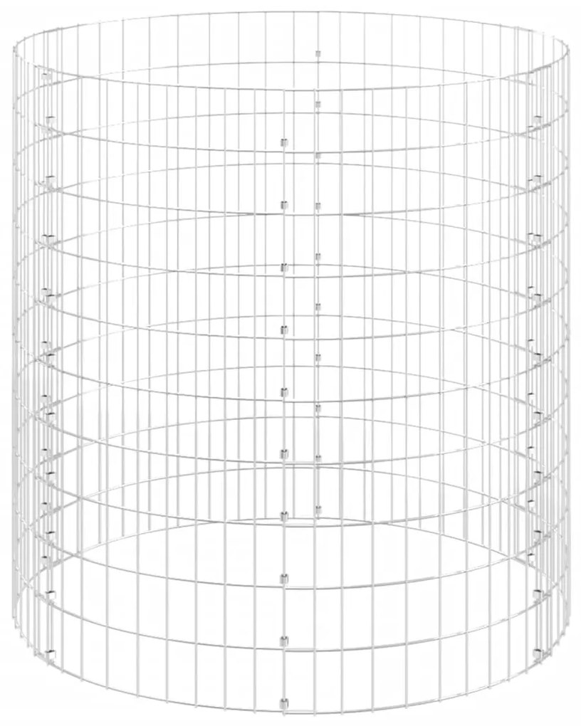 Compostor de jardim Ø100x100 cm aço galvanizado