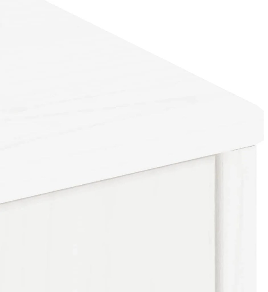 Móveis de apoio 5 pcs ODDA pinho de madeira maciça branco