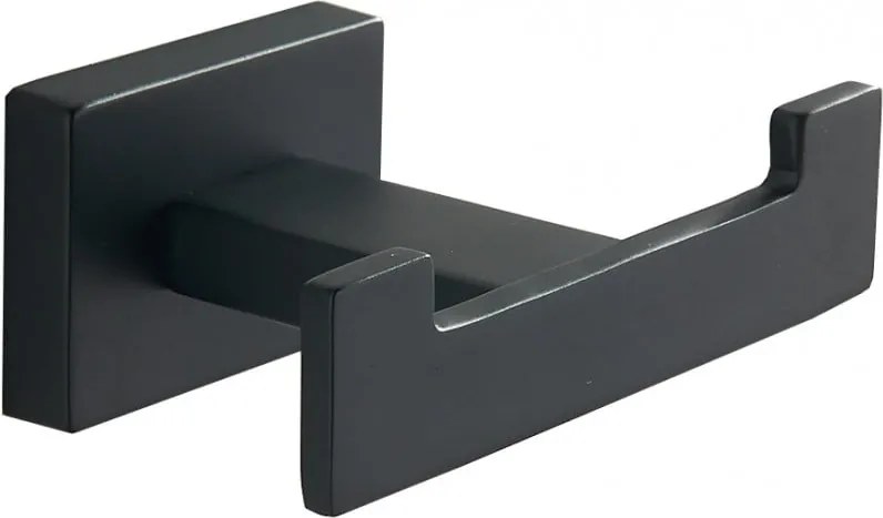 Mexen Arno gancho duplo para toalha, preto - 7020735-70