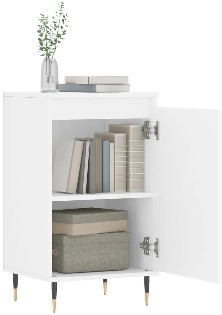 Aparadores 2 pcs 40x35x70 cm derivados de madeira branco