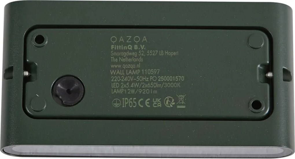 Candeeiro de Parede Exterior Moderno Verde Escuro 17,5cm incl. LED IP65 - Batt