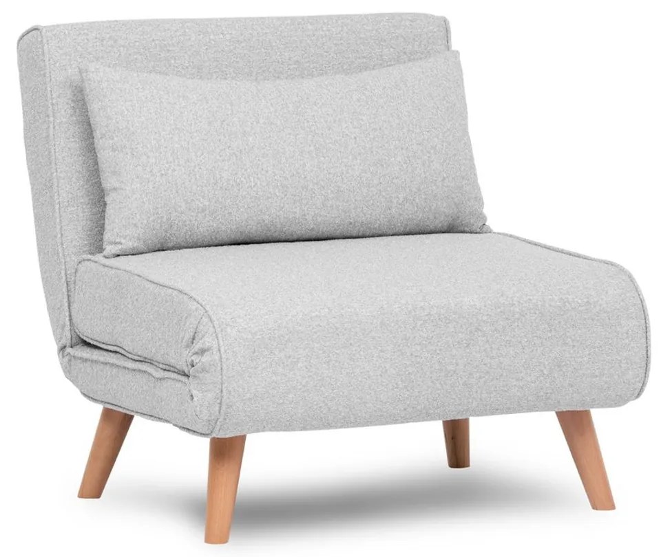 Sofá-Cama 1 Lugar Folde – Cinzento – 80x79x80 cm