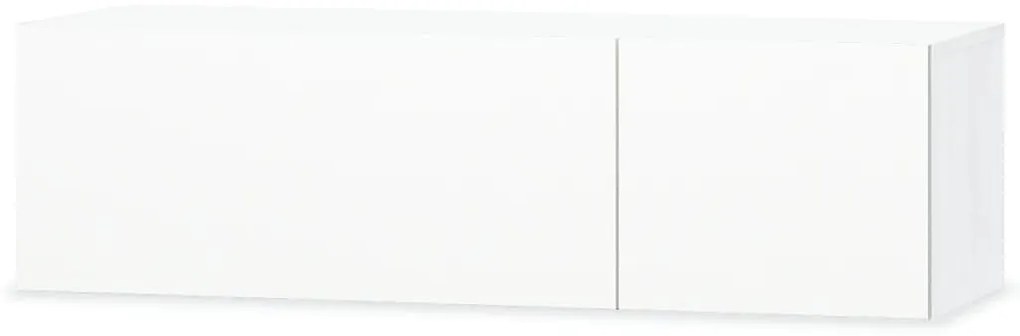 Móvel de TV de Parede Cardani de 240 cm - Branco Brilhante/Branco - De