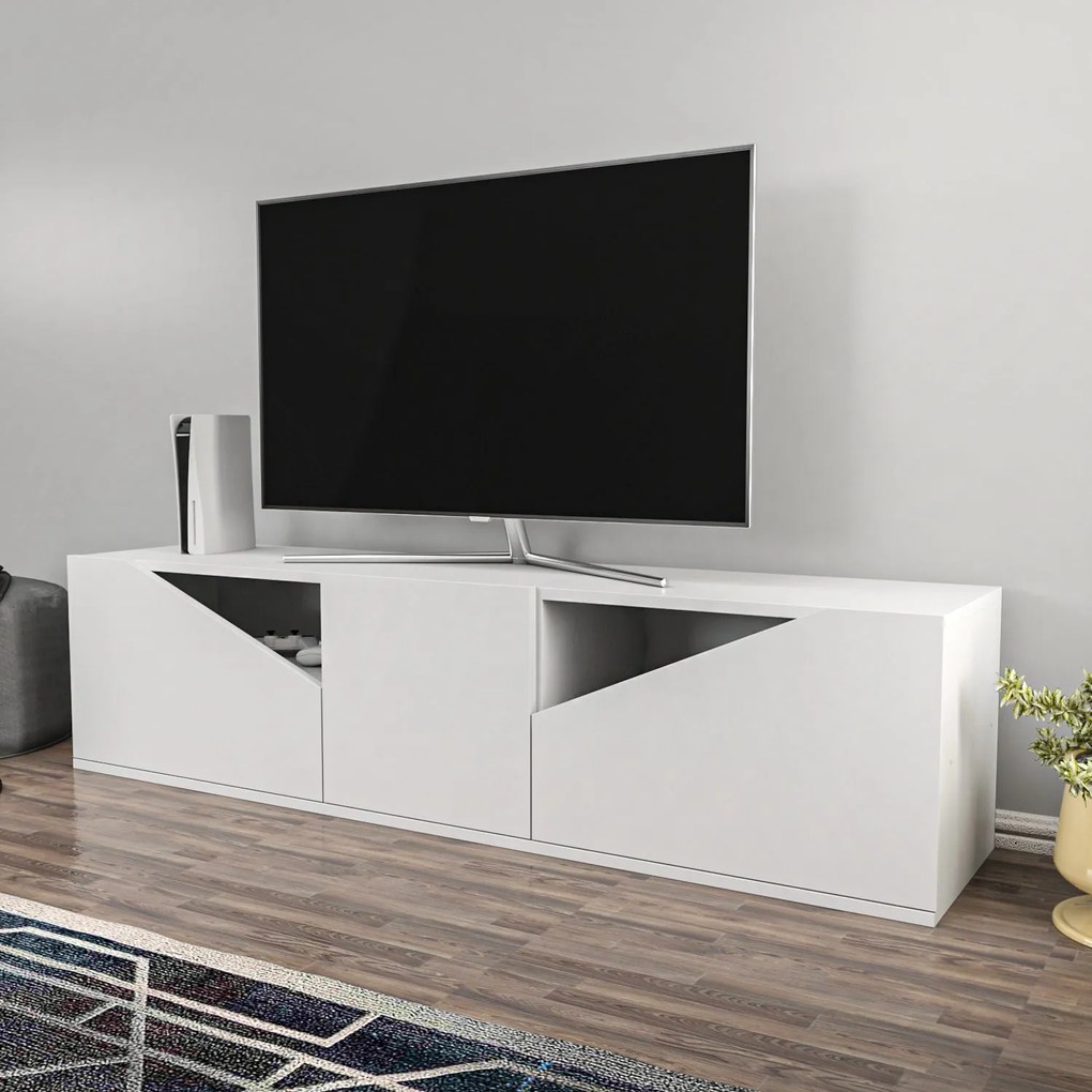 Móvel TV Carson – Branco – 160 cm x 35,3 cm x 40 cm