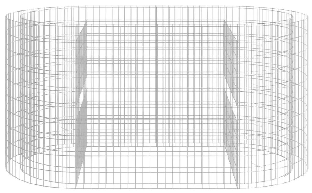Canteiro elevado/cesto gabião 200x100x100 cm ferro galvanizado