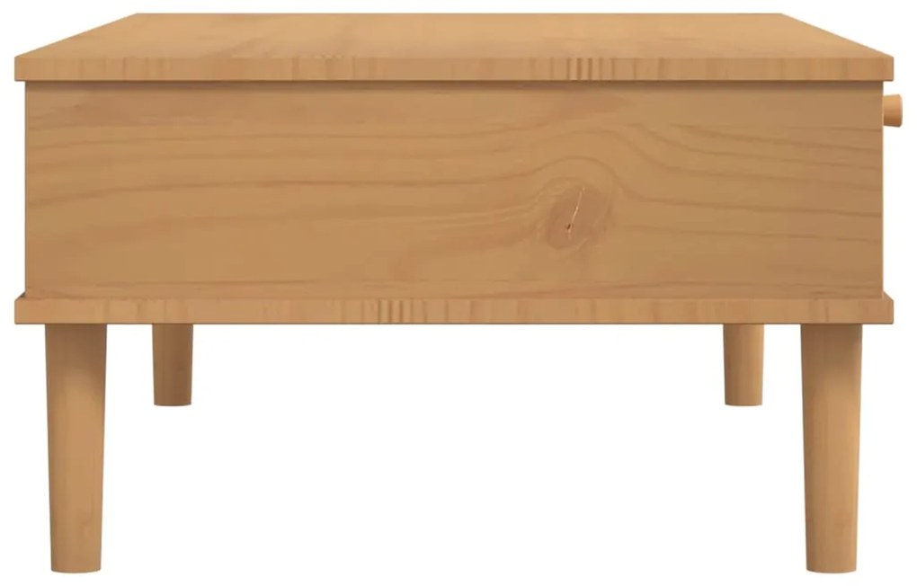Mesa de centro SENJA 100x55x33 cm pinho maciço castanho