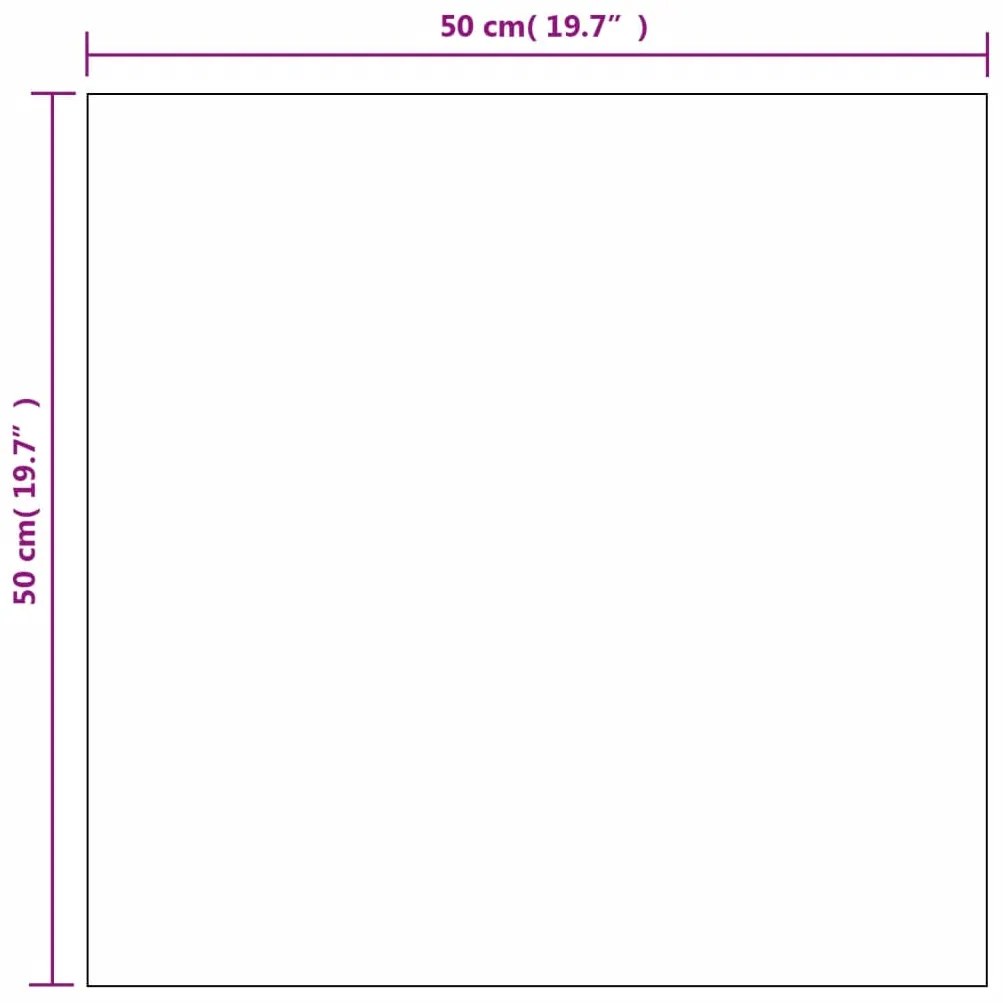 Espelhos de parede 2 pcs 50x50 cm vidro quadrado