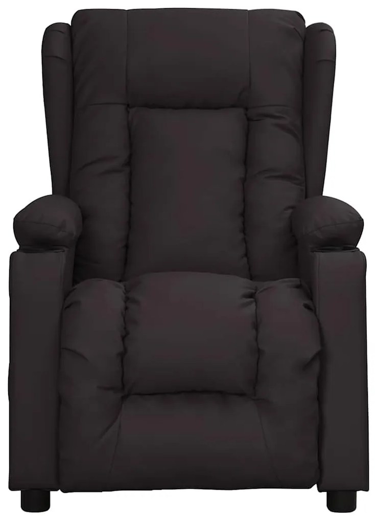 Poltrona de massagens couro artificial preto