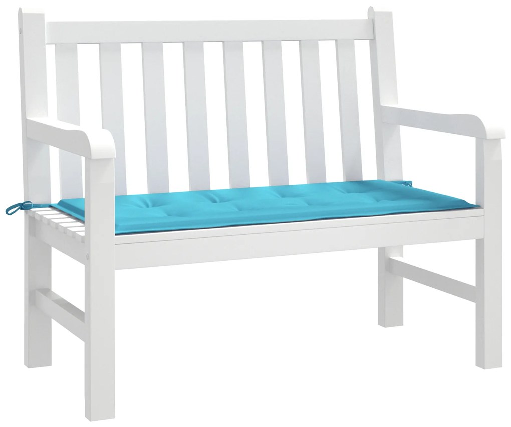 Almofada vidaXL Turquesa Tecido Oxford, Fibra de Espuma 120 x 50 x 4 c