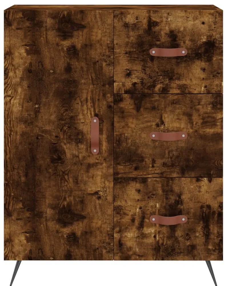 Aparador 69,5x34x90 cm derivados de madeira cor carvalho fumado