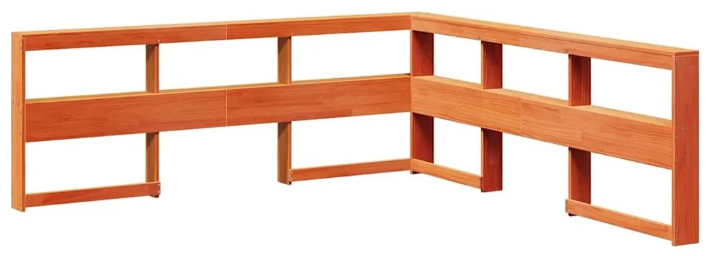 Cama com estante sem colchão 135x190 cm pinho maciço