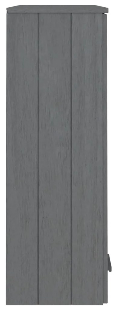 Topo p/ armário alto HAMAR 85x35x100 pinho maciço cinza-escuro