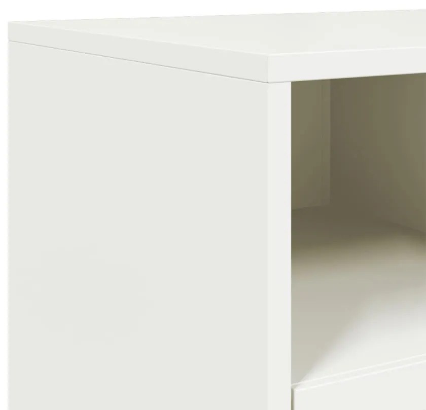 Móvel de TV 100,5x39x60,5 cm aço branco